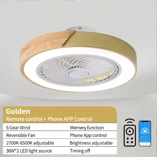 ventilateur led télécommande vitesses moderne blanc gris noir vert rose bleu