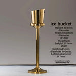 seau glace martelé support trépied métal argent doré vin champagne bar