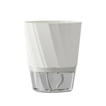 Pot plante moderne plastique double couche auto arrosant 15cm plante verte