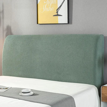 housse tête lit élastique protecteur textile moderne dossier lit maison blanc