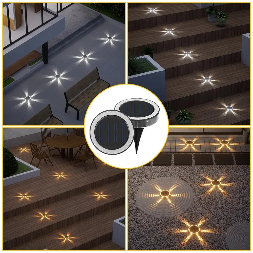 lampe murale solaire noire blanche moderne ip44 led jardin extérieur décoration vis fixation rond