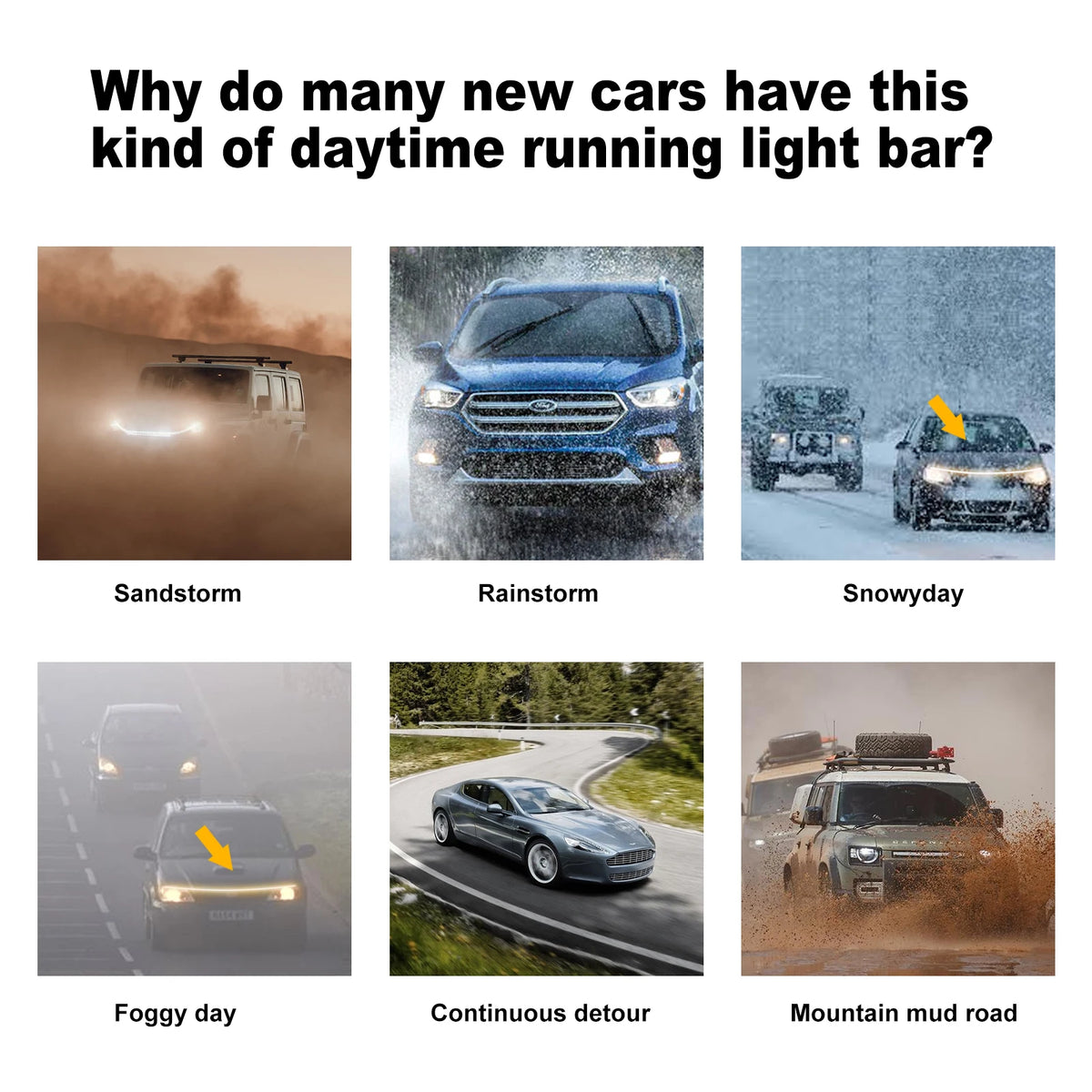 barre lumineuse voiture rouge blanche rayures horizontales adhésif moderne étanche ip66 led clignotante 12v