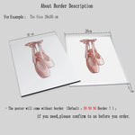 affiche murale chaussures danse pointe minimaliste moderne impression toile haute définition 20x30cm