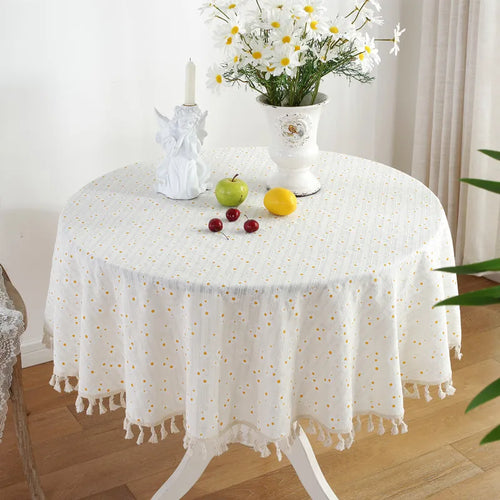 nappe table blanche jaune ponpon table dexterieur decoration mariage festivite rustic