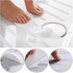 tapis bain anti dérapants adhésifs moderne blanc 20 pièces 10cm texture micro poreuse sécurité