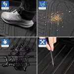 tapis sol voiture noir rayures horizontales moderne clips facile nettoyageintérieur auto protection