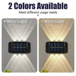 lumière solaire murale led blanc chaud blanc froid moderne minimalisteextérieur jardin