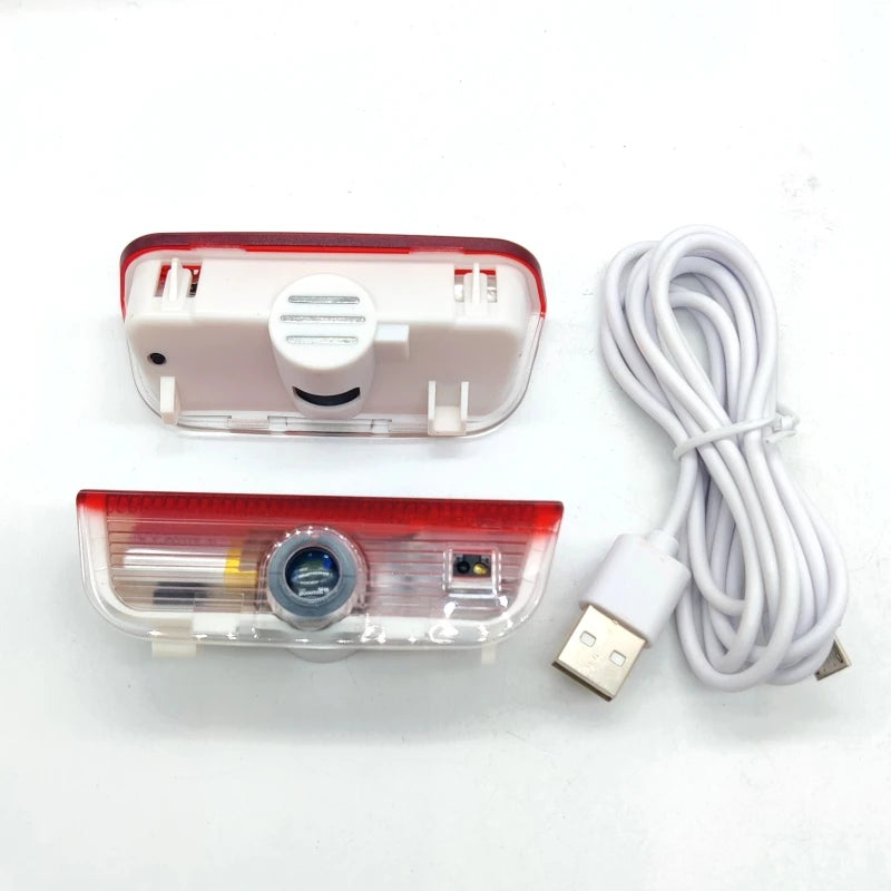 caméra recul rechargeable led rouge blanche transparente moderne câble usb Volkswagen Passat Golf