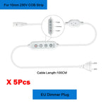 adaptateur led commutateur atténuation blanc moderne câble puissance 100cm prises eu uk us