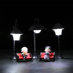 décoration maison miniature lampes résine figurines fée bancs rouge ancien champêtre