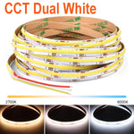 ruban led flexible blanc moderne adhésif 608 led 24v 2700k 6500k