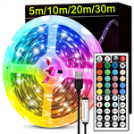 Ruban LED RGB USB avec télécommande pour décoration intérieure