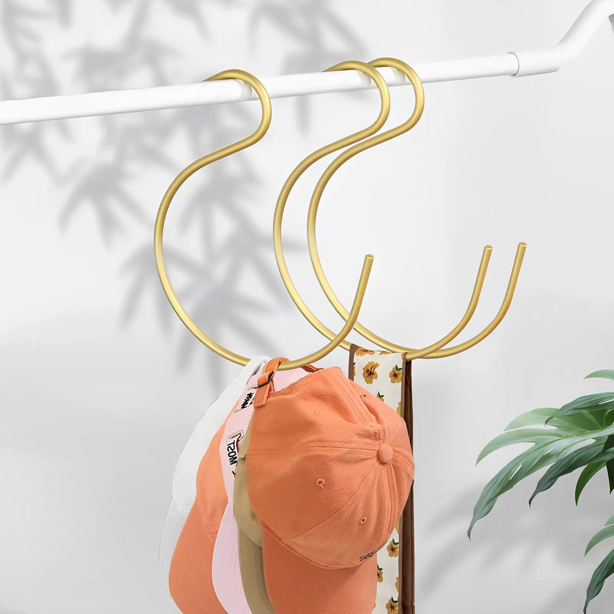 supports chapeaux aluminium chapeaux sacs cravates ceintures vêtements moderne élégants fixations tringle porte manteau