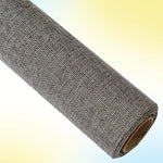 tissu auto adhésif patch réparation textile écologique toile lin texturé couleur beige blanc rouge