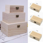 boîtes bois naturel clair lignes apparentes classique cadenas grande taille moyenne petite