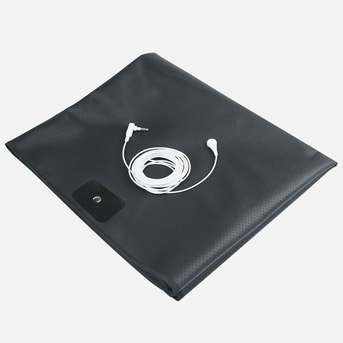 tapis solide noir fibre carbone perforations moderne élastiques cordon terre prise murale 68x100CM 68x153CM