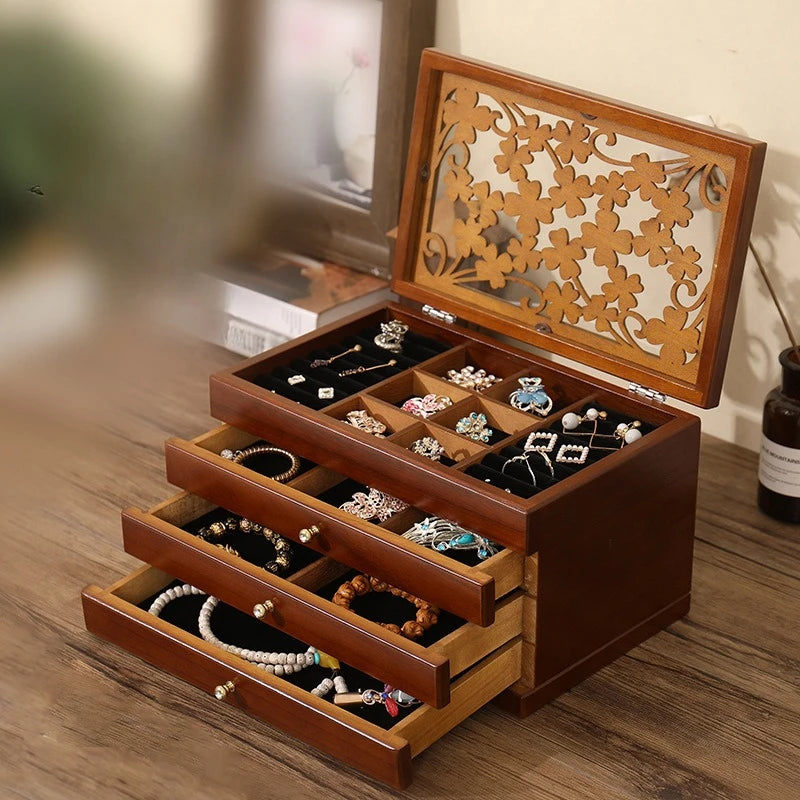 Design élégant de la boîte de rangement en bois - Décoration intérieure pratique