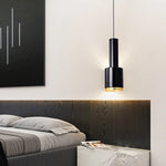 Suspension lumineuse moderne or noir blanc éclairage chambre salon minimaliste