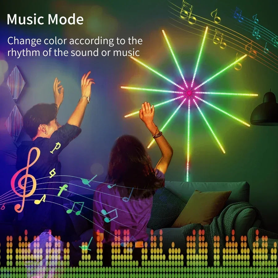 lumière led multicolore étoile moderne télécommande application synchronisation musique bluetooth usb
