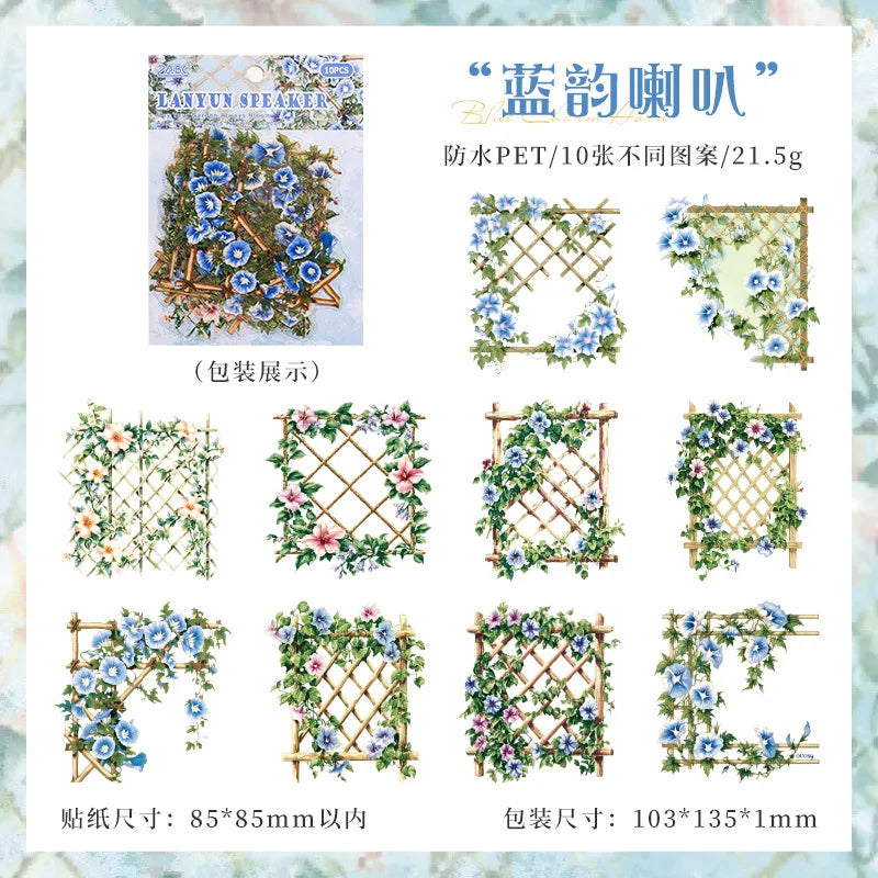 autocollants paysages jardins animaux fleurs cartes postales 3d multicolores scrapbooking album journal intime deco