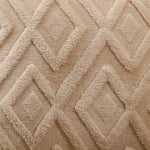 housse coussin carré polyester motif géométrique moderne beige clair décoratif siège inclusion zip
