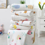 serviette bain bébé coton fruits animaux motifs blancs drap épaissi imprimé enfantin 90x70cm
