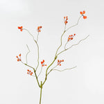 bouquet artificiel feuilles baies branches naturel intérieur décoration maison vert orange bleu beige