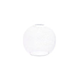lampe suspendue moderne fer maille géométrique blanc noir doré opaques