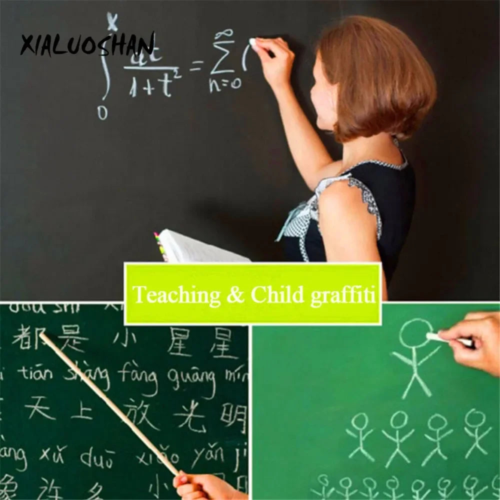 tableau noir autocollant pvc 45x100cm moderne effaçable adhésif salle classe