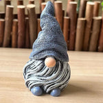 Lutin de Noël bleu en résine