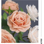 décoration intérieure bouquet roses artificielles soie classique vase couleur anniversaire mariage