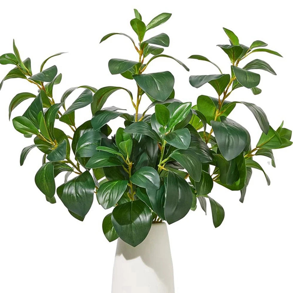 plante artificielle feuilles vertes modernes vase décoration intérieure extérieure naturelle contemporaine