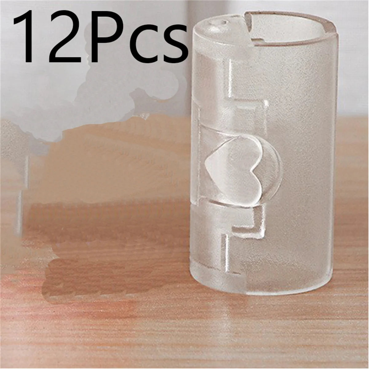 clips rangement adhésifs rose gris coeurs gravés modernes minimalistes 3pcs 6pcs 12pcs 18pcs