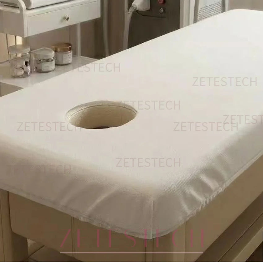 couvre lit jetable blanc texture tissu moderne massage table opacité doux respirant relaxation salon