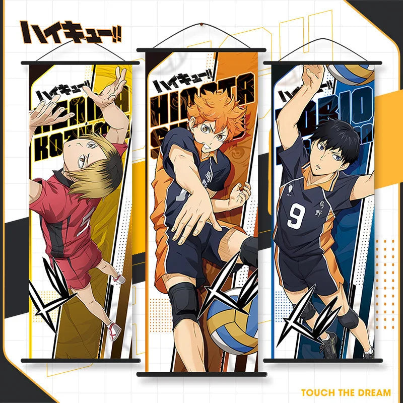 affiche bannière anime tobio kageyama orange noir illustration volley ballSuspense, demandé impose contraintes strictes