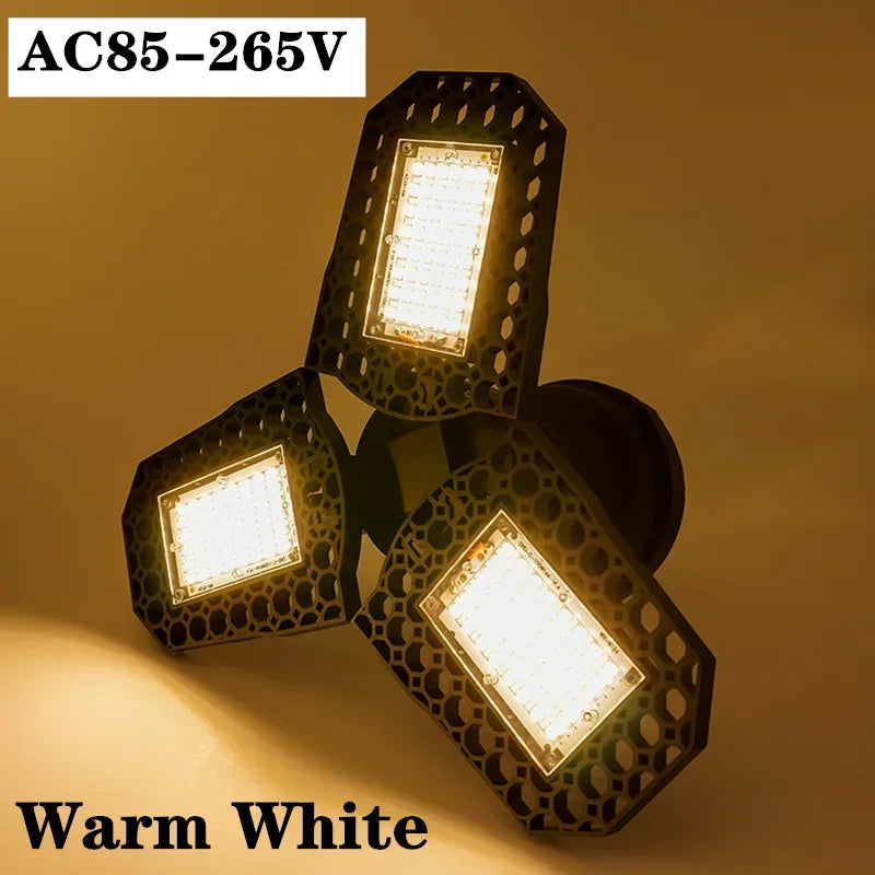 lampe led pliable noir grille hexagonale moderne e27 30000h 2000lm 85v265v cold warm white