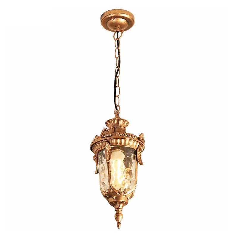 lampe suspendue pendentif bronze noir verre translucide classique baroque e27 chambre salon hall