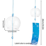 cloches vent transparentes clochette chime décoration jardin minimalisteextérieur decoration hanging wind bell multicolore chapelet