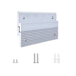 supports murals argentés modernes vis fixations quatre vis deux supports aluminium