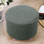 tabouret moderne tissé motifs géométriques rose bleu vert jaune rouge beige