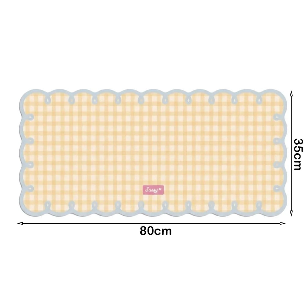 tapis moderne carreaux beige rose bleu adhésif 30x60cm 35x80cm opaquet décors