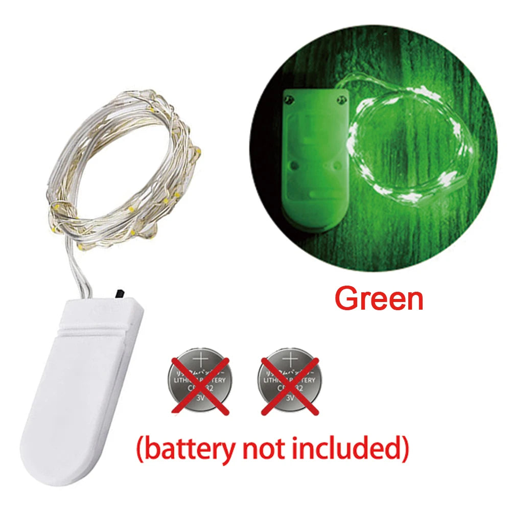 guirlande lumineuse led fil cuivre décoration fête mariage noël lampe nuit intérieur extérieur blanc