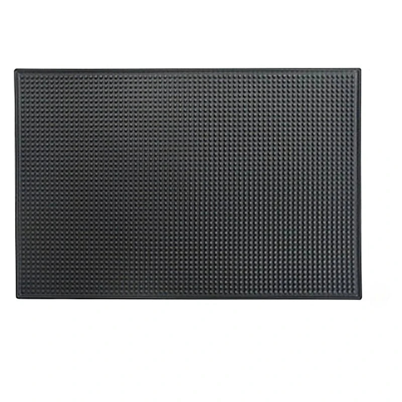 tapis bar caoutchouc silicone noir perforations antidérapant moderne cuisine accessoire résistant chaleur
