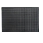 tapis bar caoutchouc silicone noir perforations antidérapant moderne cuisine accessoire résistant chaleur