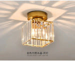 lampe moderne cristal noir doré transparent élégante décoration intérieure chambre restaurant