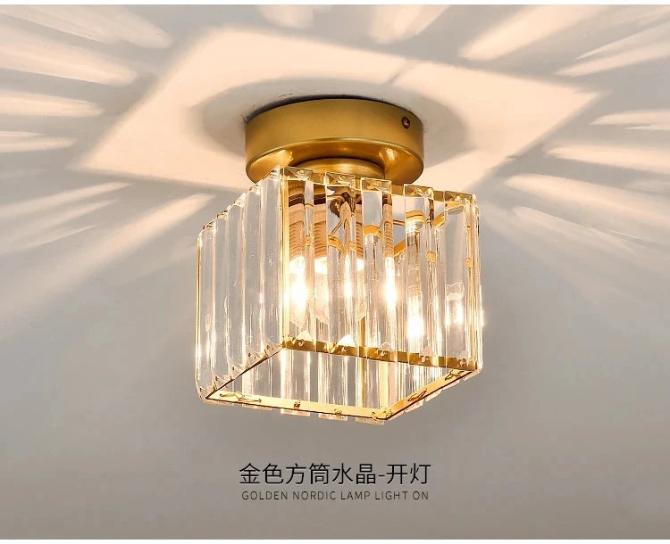 lampe moderne cristal noir doré transparent élégante décoration intérieure chambre restaurant