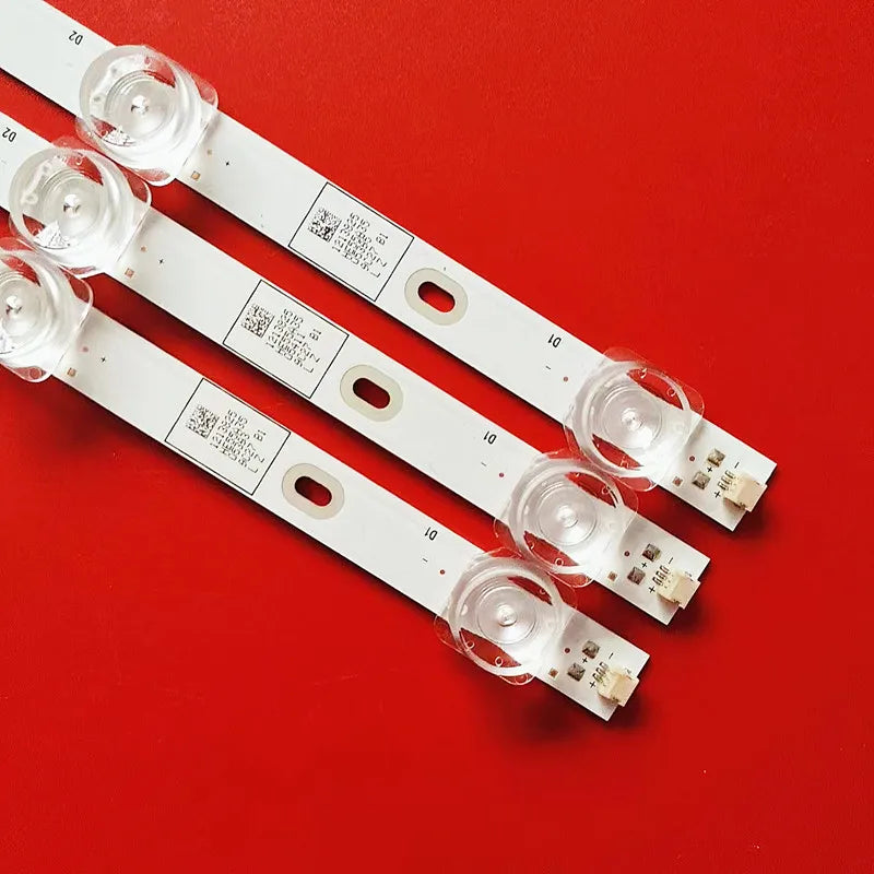bande led blanc connecteurs modernes téléviseur rétroéclairage 13leds fixations uniformes
