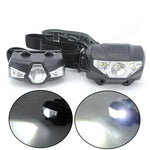 lampe frontale noire led aaa aa torchon randonnee camping headtorch ajustable