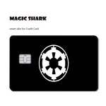 étui carte bancaire star wars logo noir rouge adhésif moderne stylisé billets protection porte