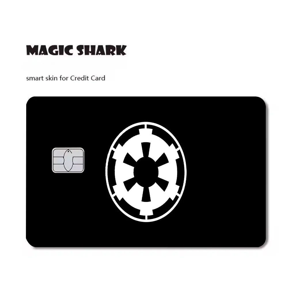 étui carte bancaire star wars logo noir rouge adhésif moderne stylisé billets protection porte